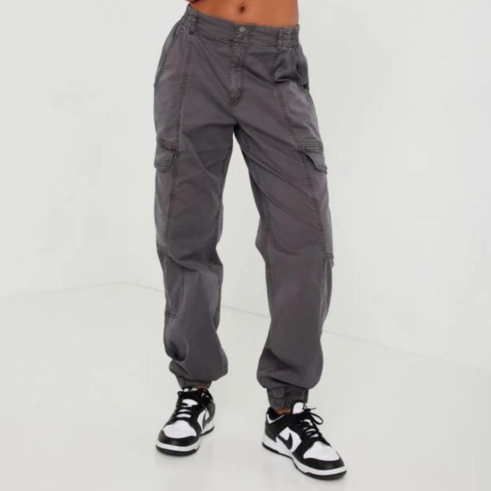 Garage Brianna Bubble Pant Size Small Gray Jogger Cargo